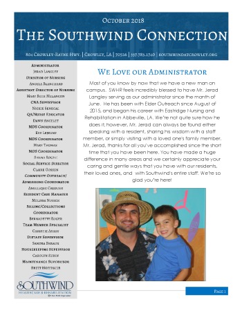 thumbnail of Southwind October 2018 Newsletter